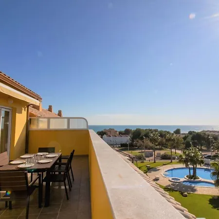 Atico Con Vistas Al Mar , Wifi Y Piscina - Sierra Irta *